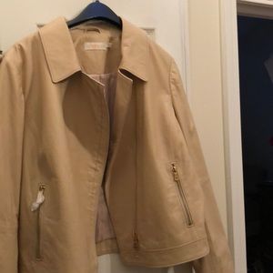 New Tory  Burch Beige leather Jacket